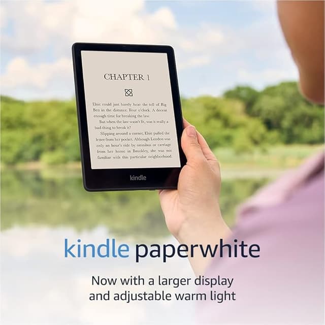Kindle Paperwhite (16 GB) – Now with a 6.8" display and adjustable warm light - Without Lockscreen Ads – Agave Green